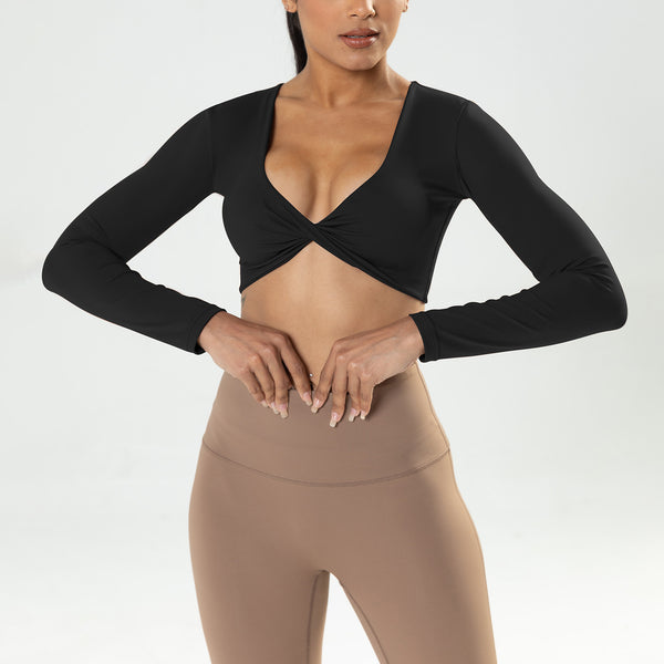 Long Sleeve Heart Throb Crop Top