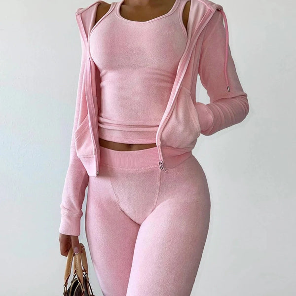 3 Piece Fleece Jumpsuit