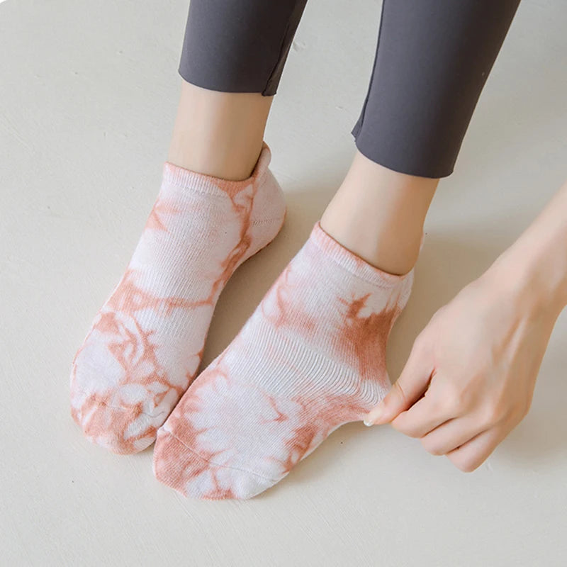 Tie-dyed Non-slip Low-ankle Sock